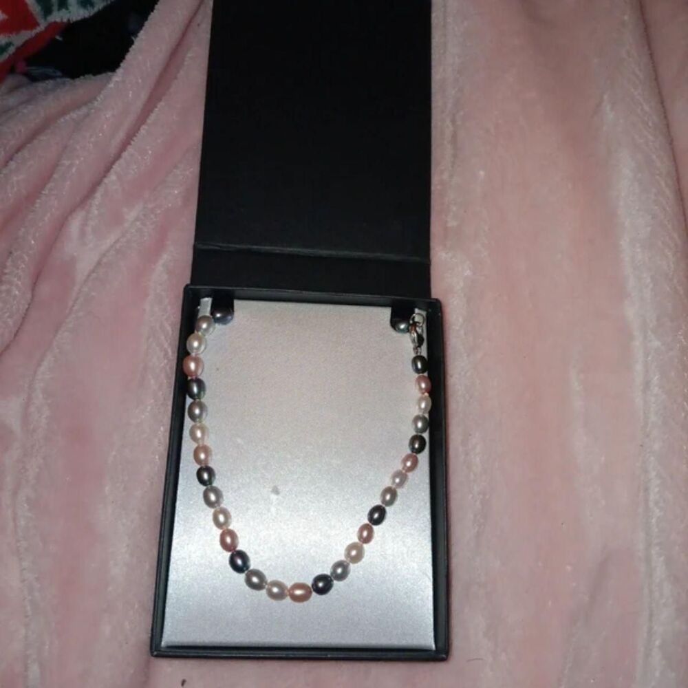 Pink white blue freshwater pearl necklace by honora collection glam